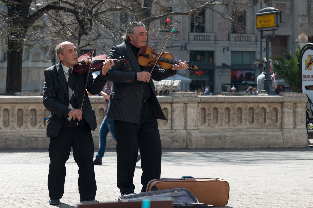 Budapest Straßenmusikanten