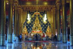 Buddha altar in Wat Neiramit Wipassana