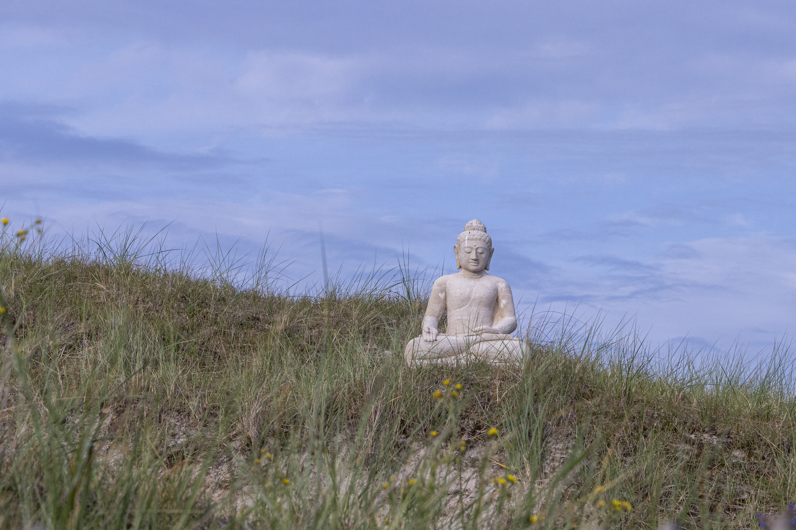 Buddha an der weißen Düne