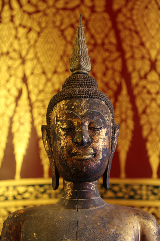 Buddha at the temple of the sleeping buddha