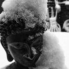 Buddha im Schnee