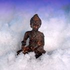 Buddha im Schnee