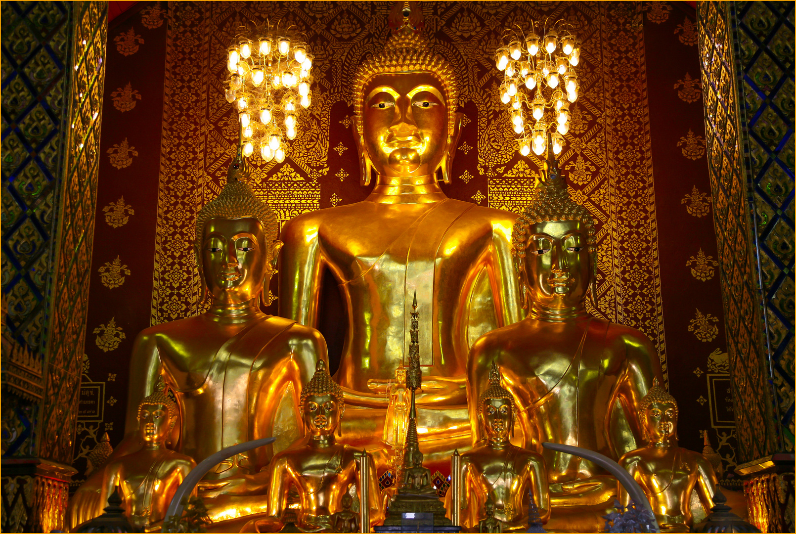 Buddha im Tempel in Lamphun