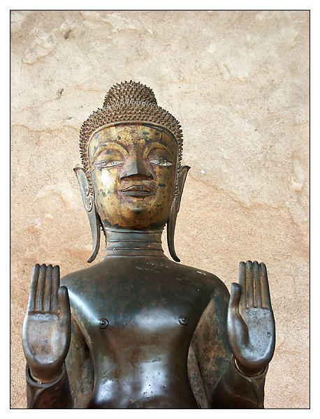 Buddha im Wat Ho Prakeo - Vientiane, Laos