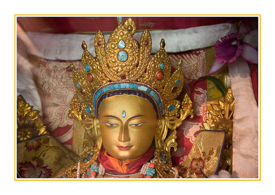 Buddha in Spituk Kloster in LADAKH