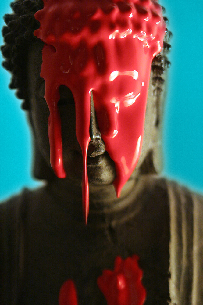 buddha mit kirschsaft