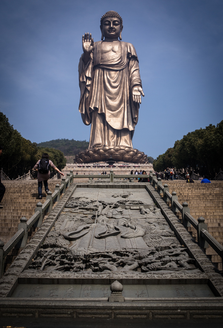 Buddha-Statue am Lingshan