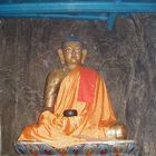 Buddha Statue im Mahabodhi Tempel