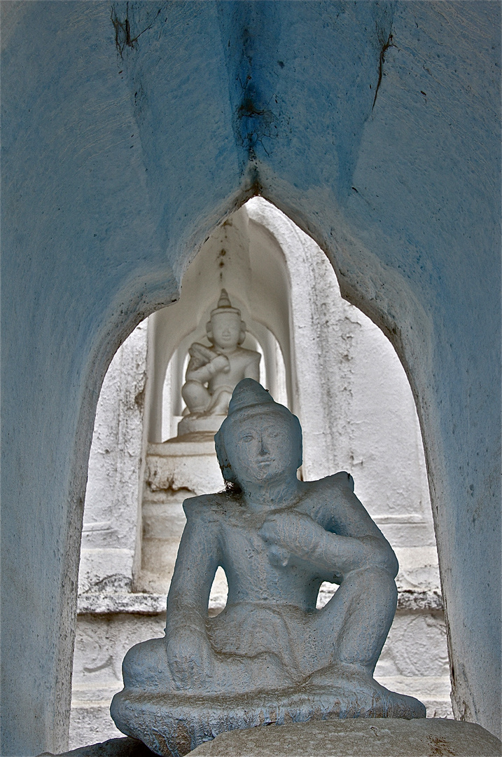 buddha statue, mingun, burma 2011