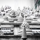 Buddha Statuen im Gangaramaya Tempel, Colombo (Sri Lanka)