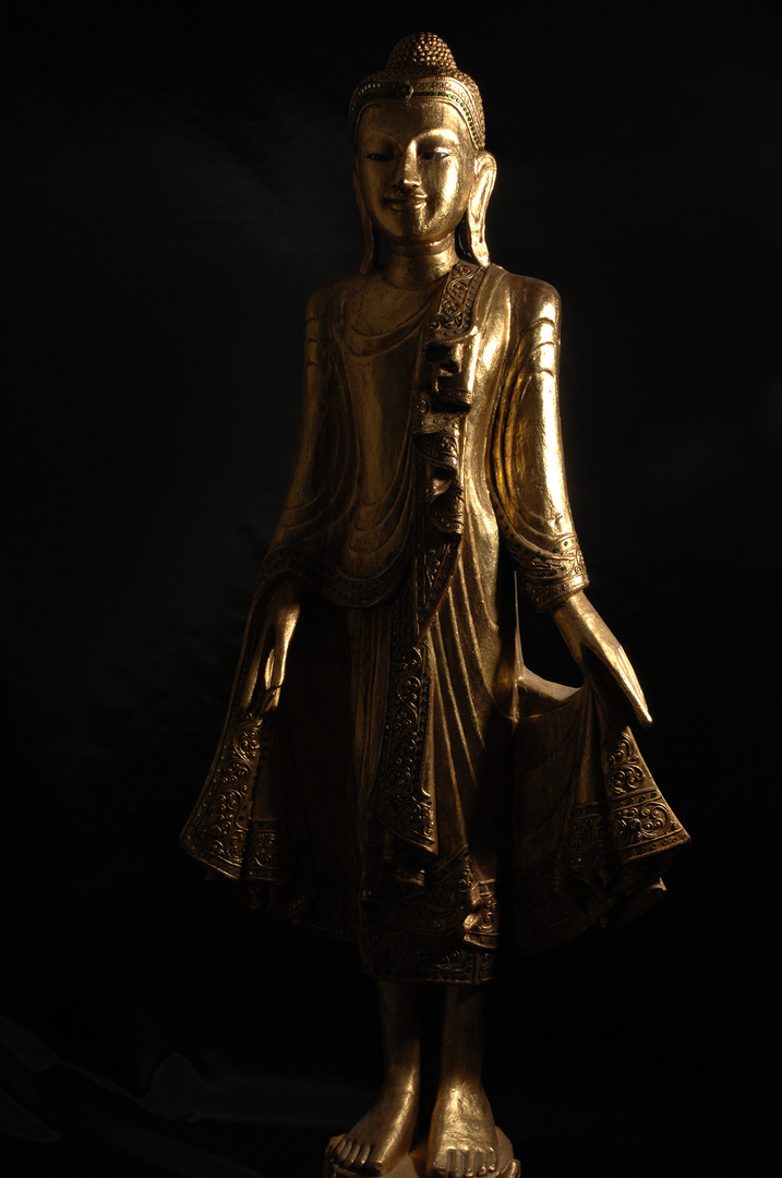 Buddha stehend in Low Key (color)