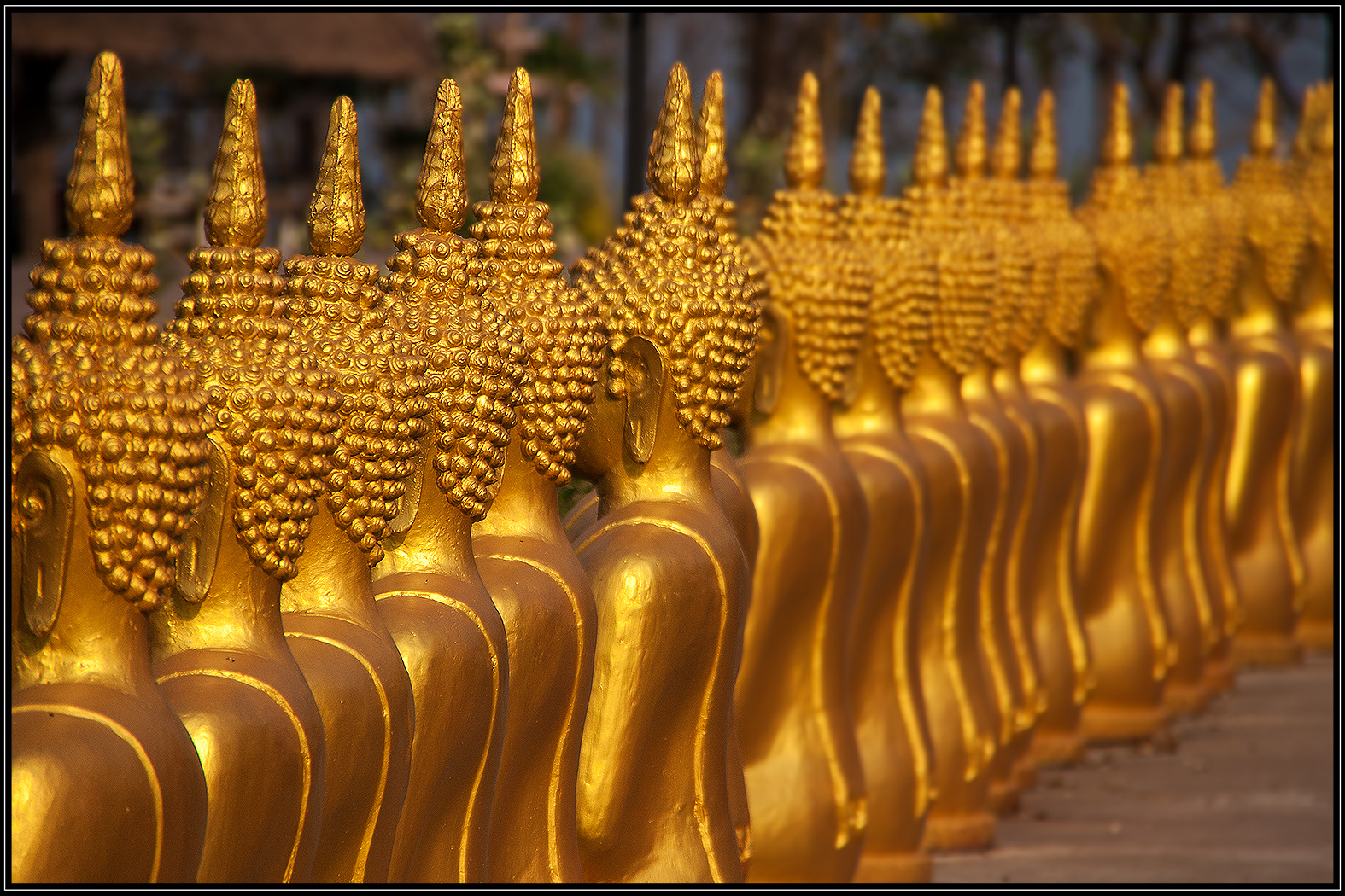 Buddhas at Wat Tamatam, Pakse, Laos