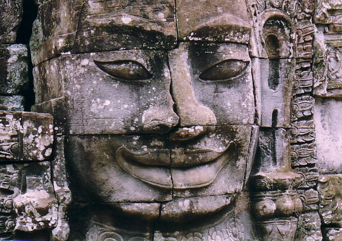 Buddha's Face at Bayon Temple