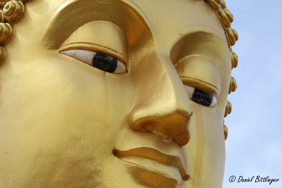 Buddhas Gesicht Tiger Cave Thailand