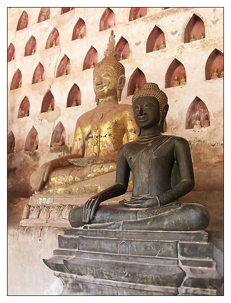 Buddhas im Wat Sisaket - Vientiane, Laos