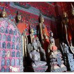 Buddhas im Wat Xieng Thong - Luang Prabang, Laos