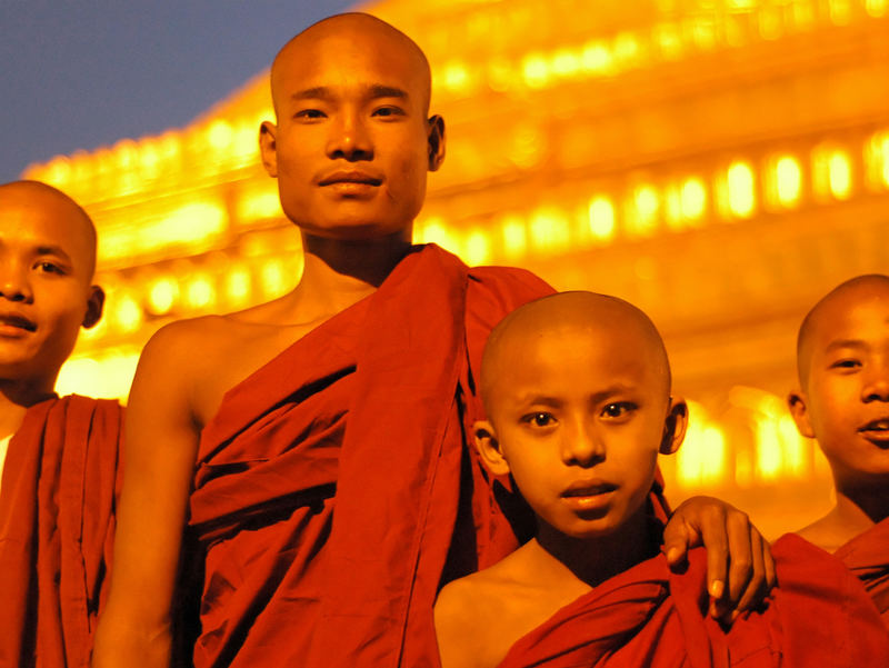 Buddhas junge Schüler