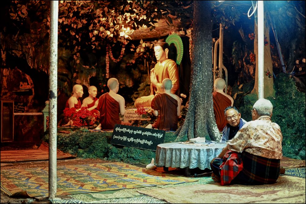 Buddhism and Fortune-telling. Shan State, Myanmar.