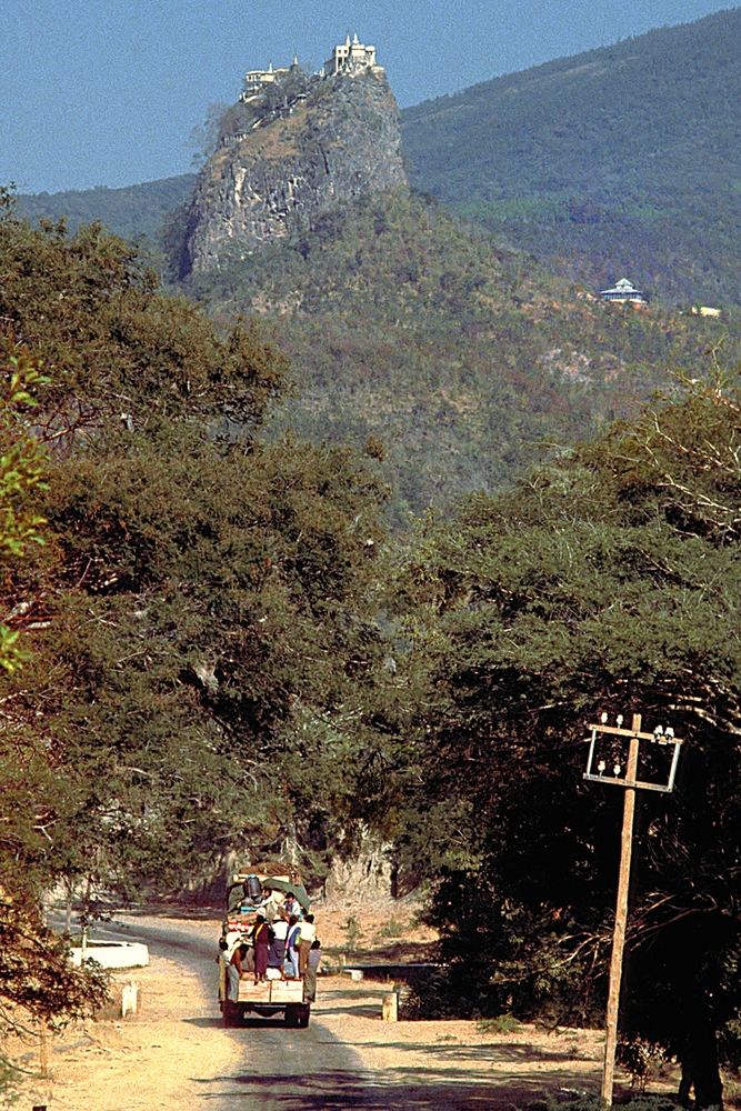 Buddhist monastery on Taung Kalat