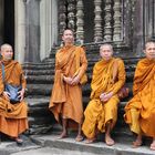 Buddhistische Mönche in Angkor Wat, Kamboscha