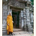 Buddhistischer Mönch im Wat Phou - Champassak (Laos)