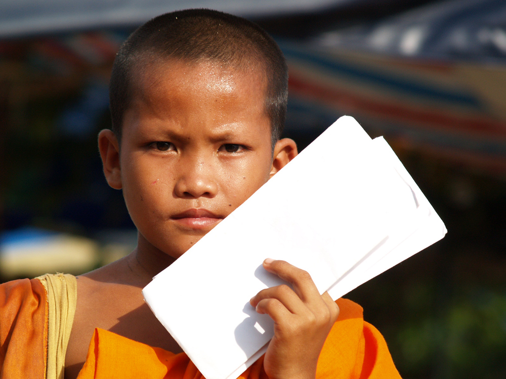 buddhistischer Mönch in Laos