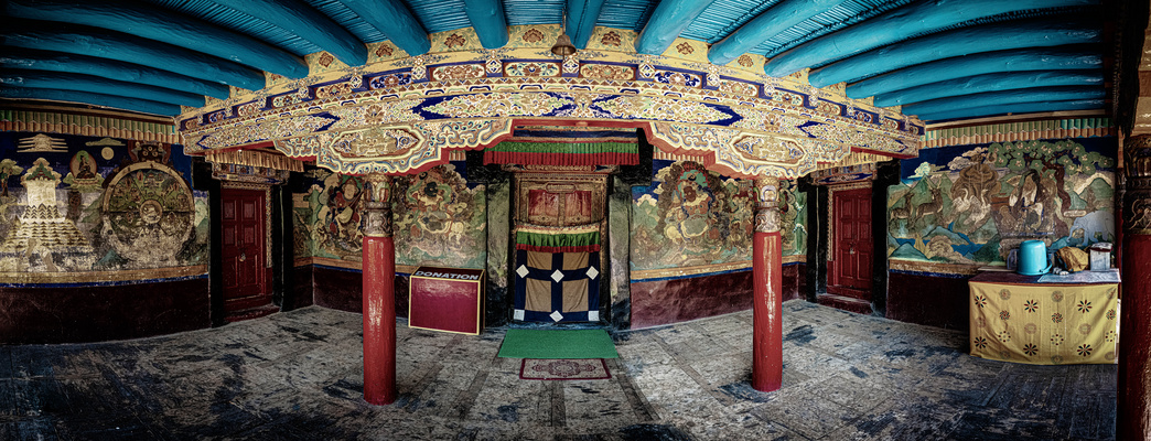 Buddhistisches Leh - Tempeleingang Sanskar Gompa