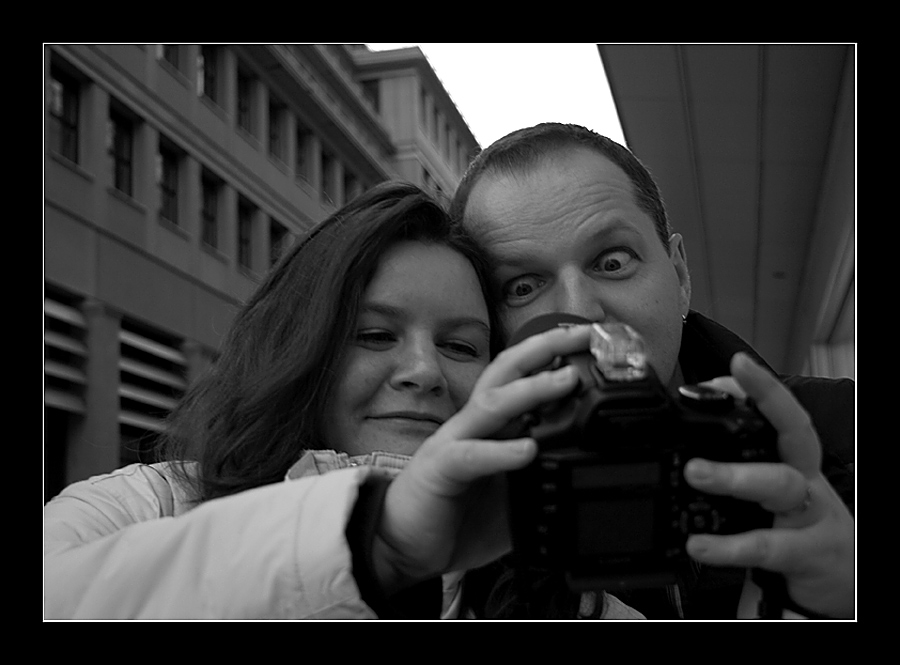 Buddies bei der Arbeit - der Fisheye-Test