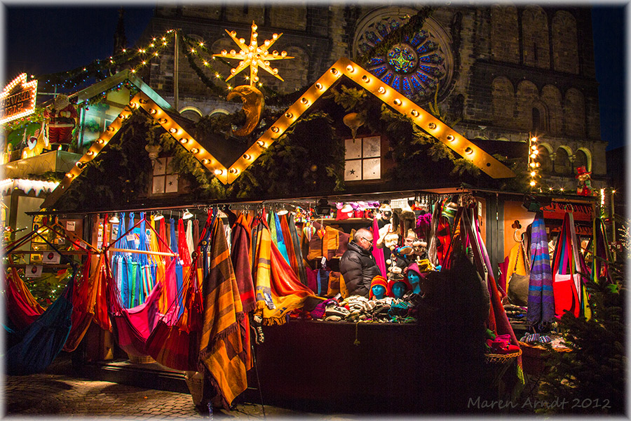 Budenzauber auf dem Bremer Weihnachtsmarkt ..