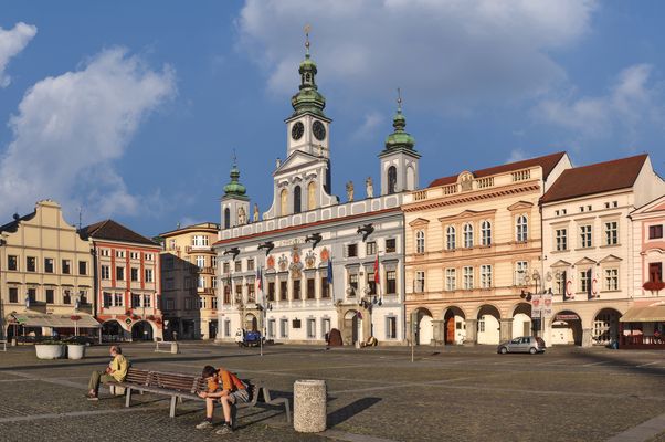 Budweis Marktplatz Tschechien