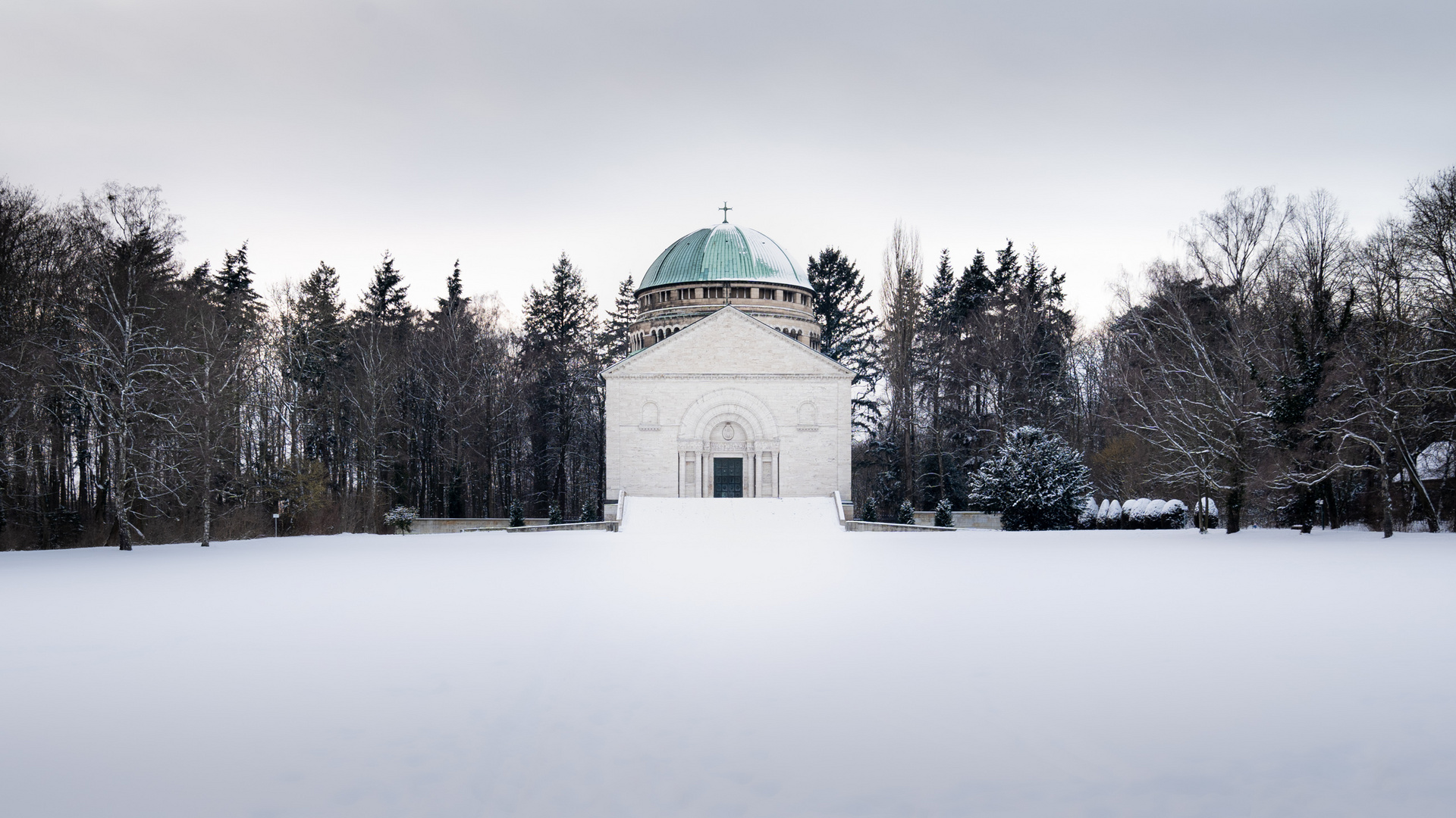 Bückeburger Mausoleum im Winter