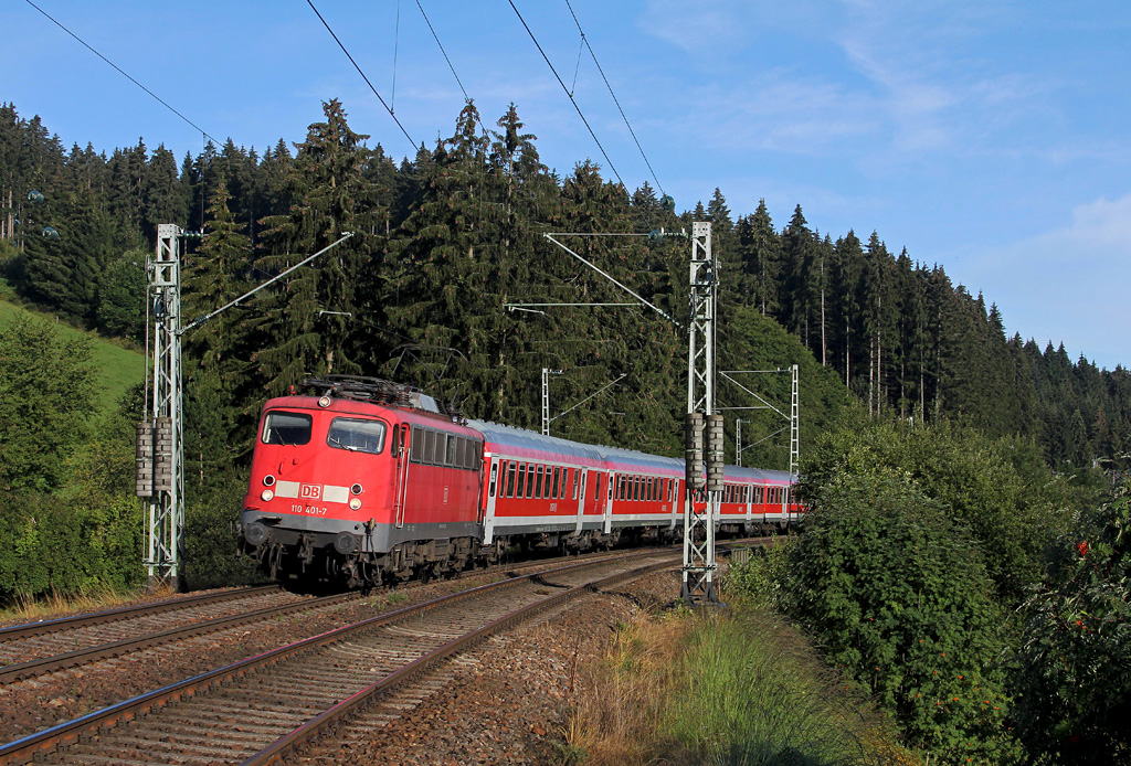 Bügelfalte auf der Schwarzwaldbahn