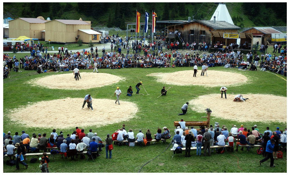 Bündner-Glarner Schwingfest 2008 in Flims