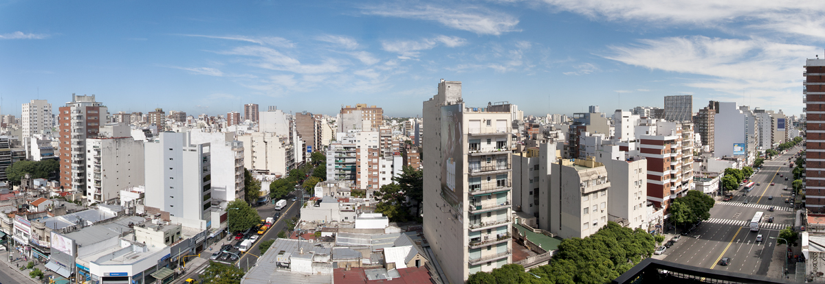 Buenos Aires Panorama Avenida Cabildo ecke Avenida Congreso