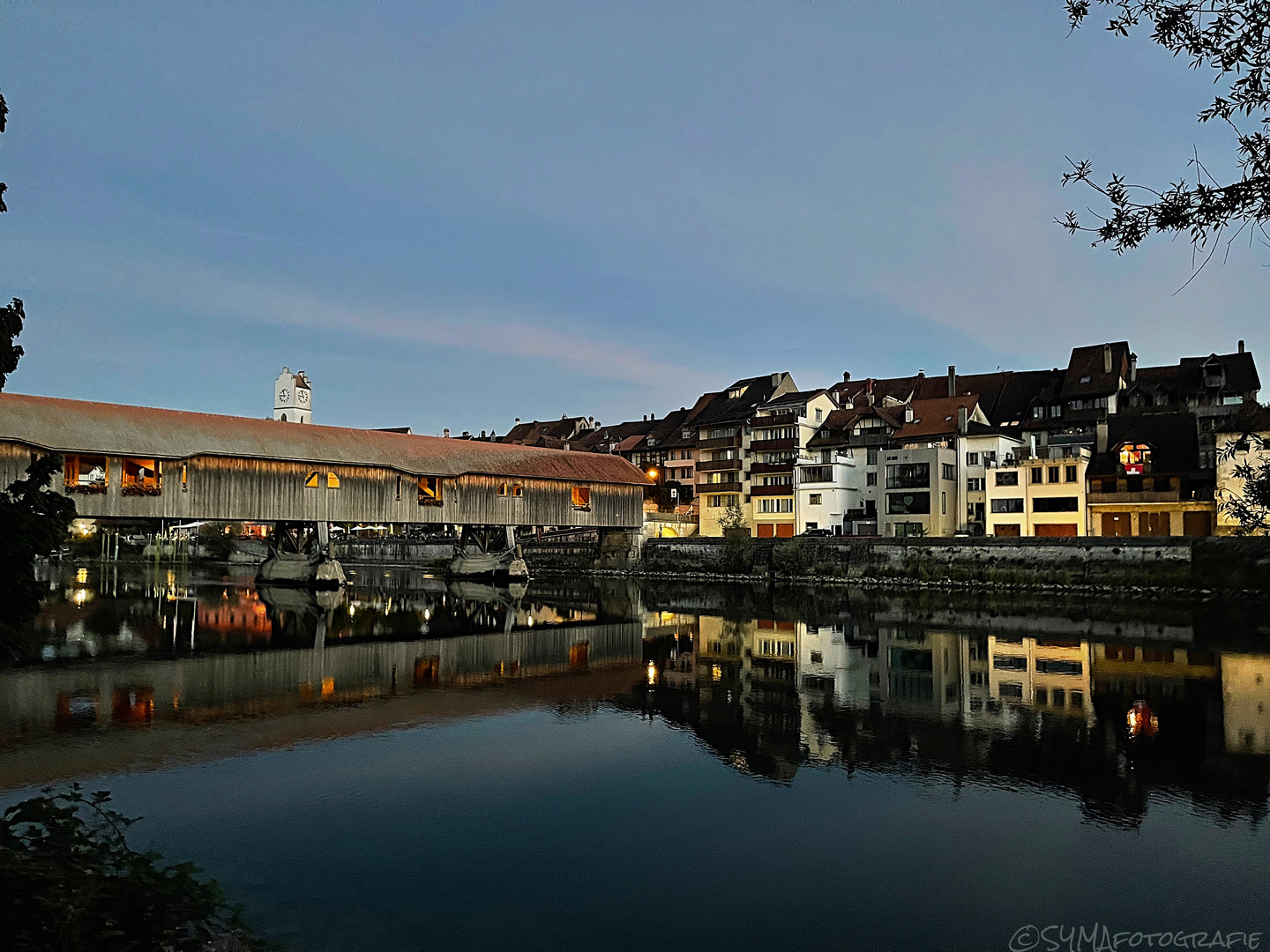 Büren an der Aare am Abend