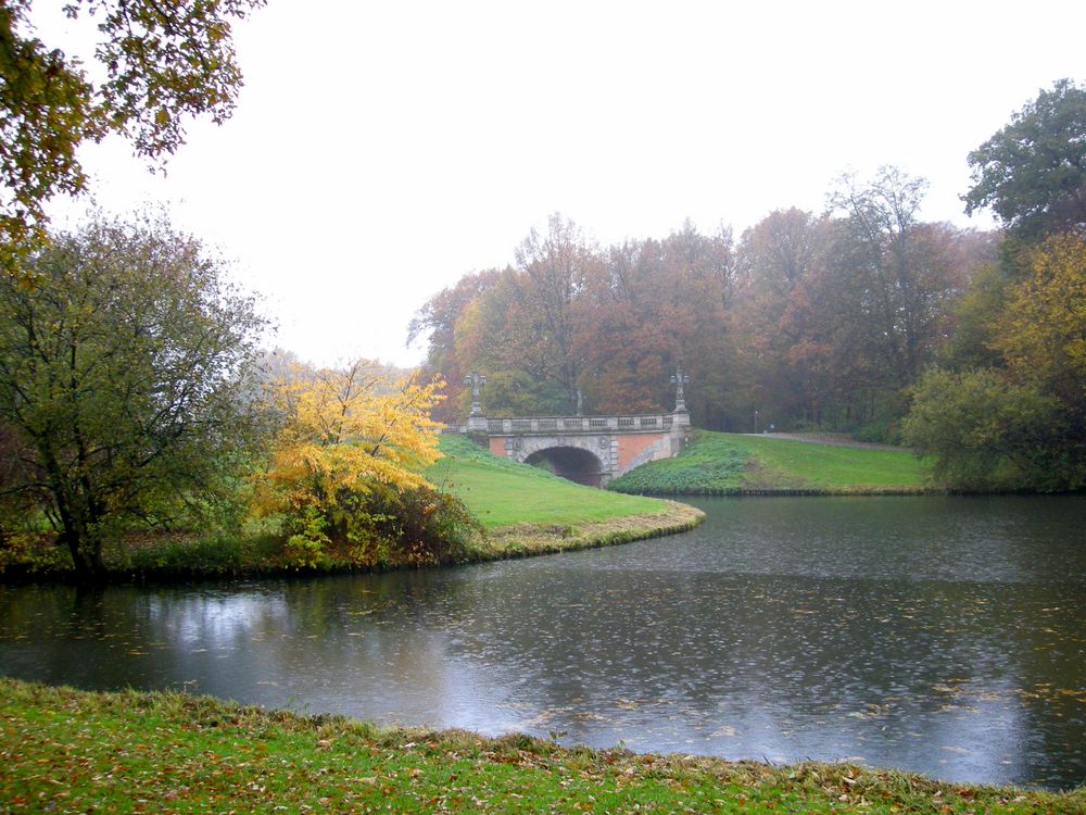 Bürgerpark im Regen