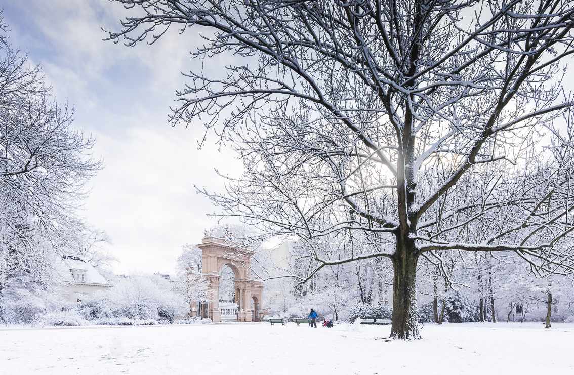 Bürgerpark Pankow im Winter