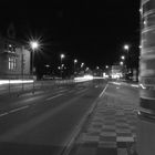 Bürgerstraße bei nacht