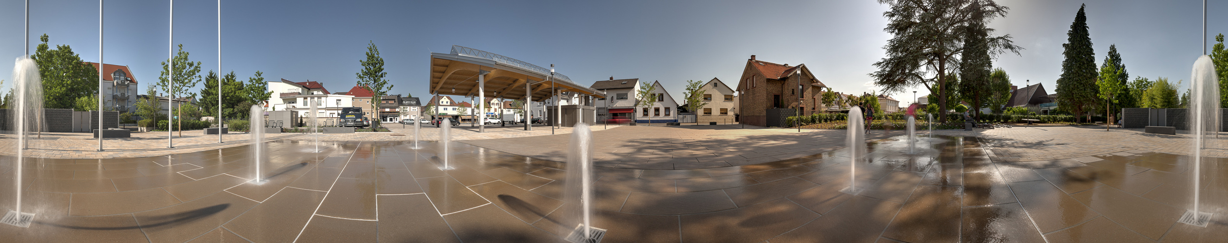 Bürstadt Marktplatz - Panorama 360 Grad