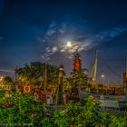 Büsum Hafen bei Nacht 