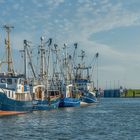 Büsum: Weiß und Blau im Hafen