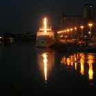 Büsumer Hafen bei Nacht