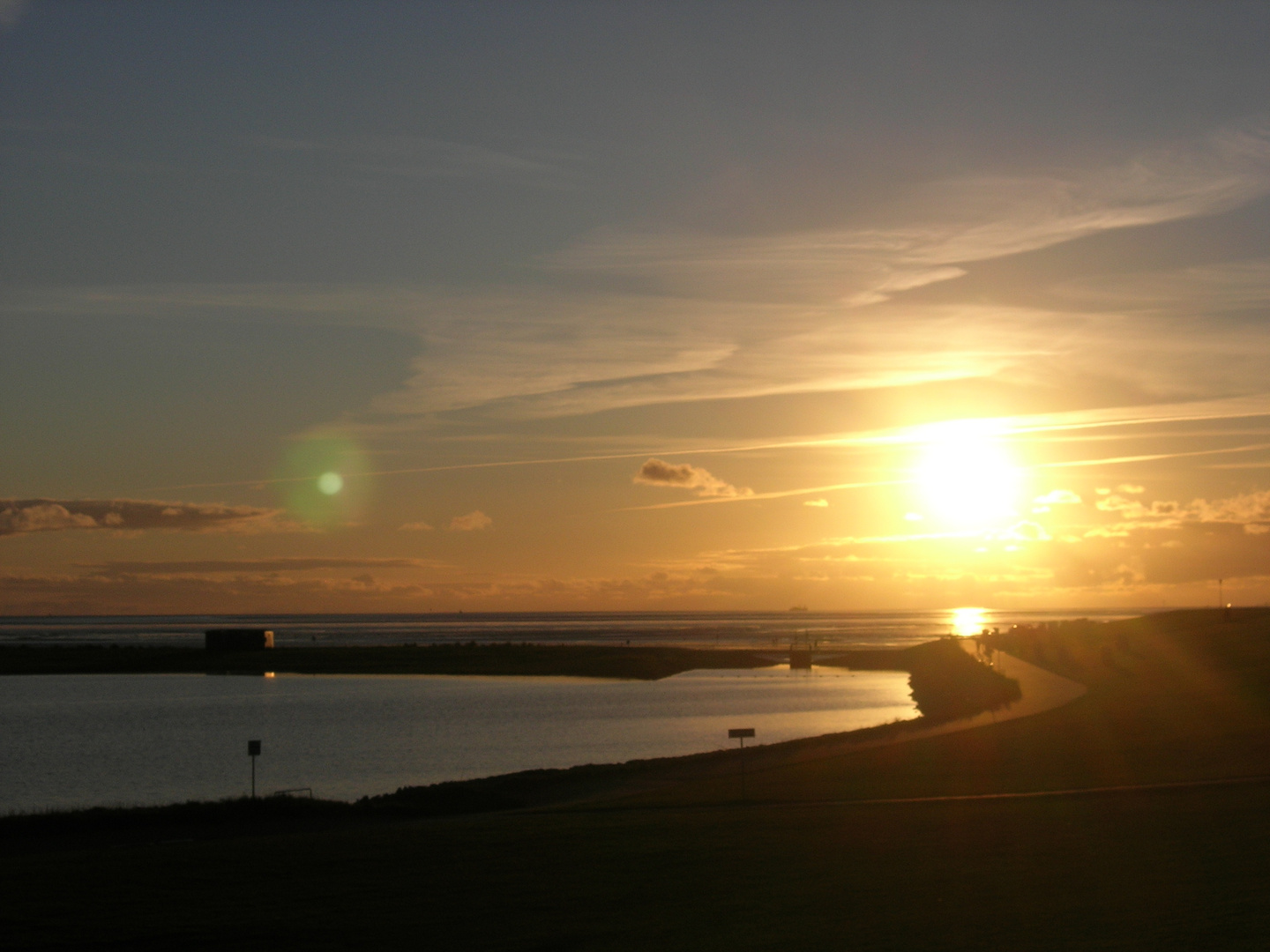 Büsumer Sonnenuntergang 2011