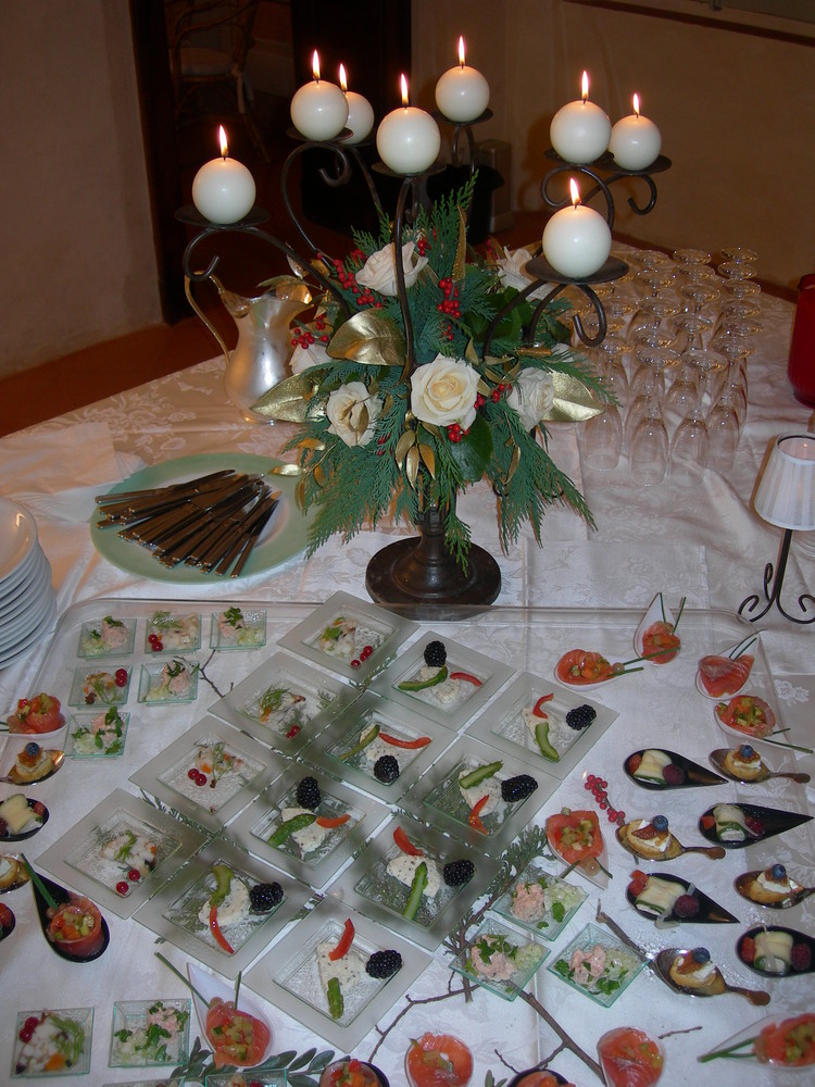 buffet a Villa Castellina