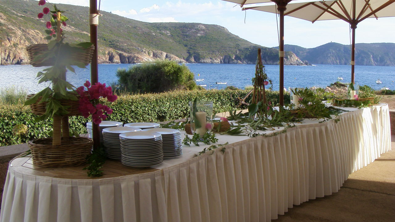 buffet de la plage