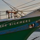 Bug der Rickmer Rickmers mit Galionsfigur