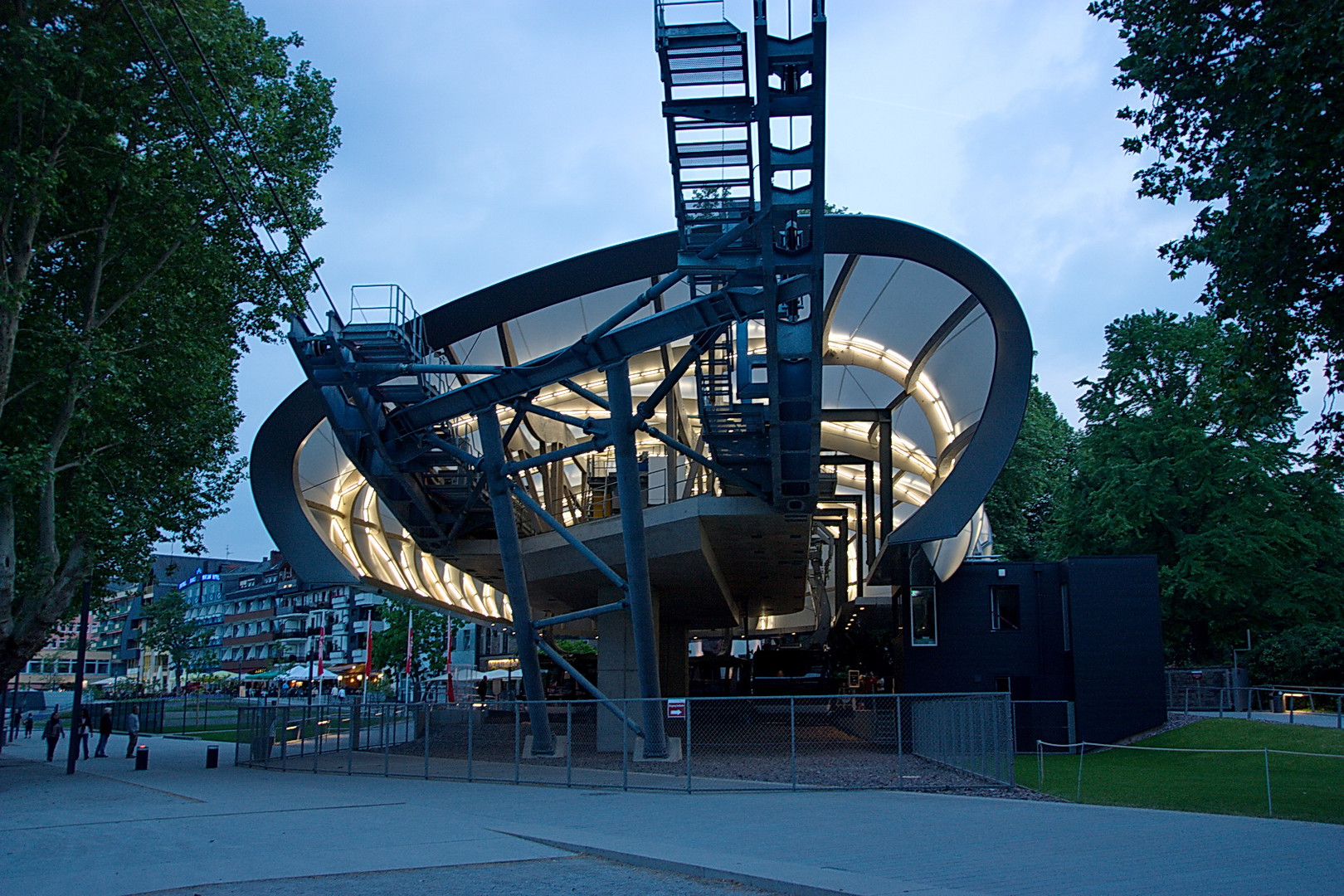 BUGA Koblenz: Seilbahn Talstation