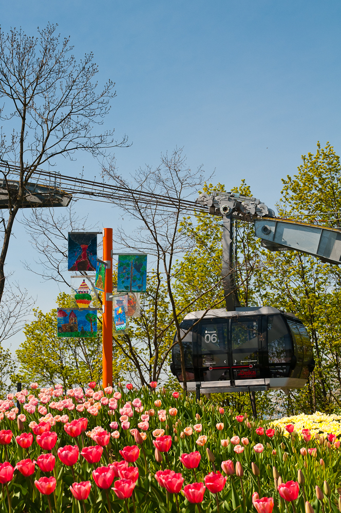 BUGA Seilbahn ins Bunte und Grüne