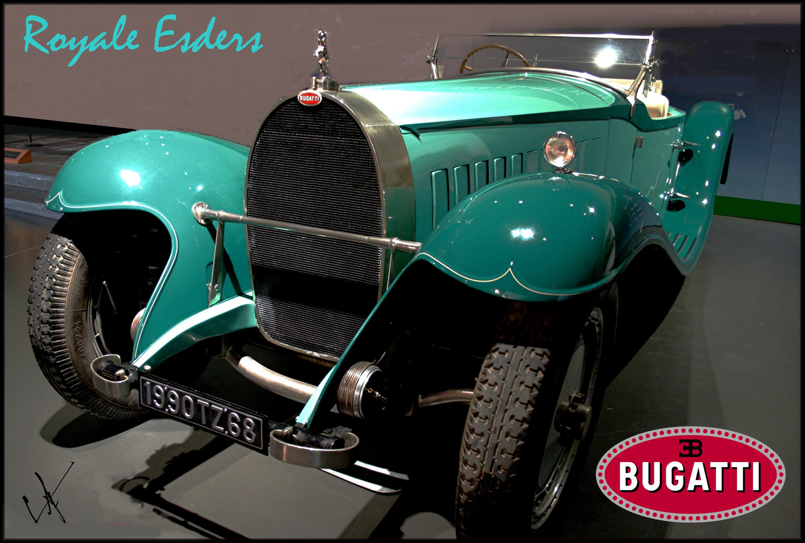 BUGATTI ROYALE ESDERS CARTE POSTALE