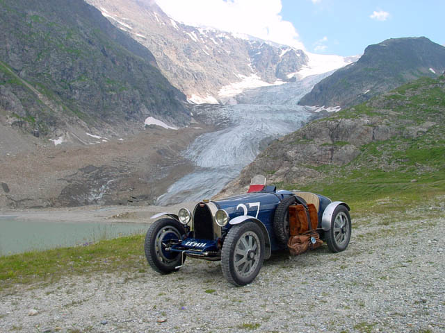 bugatti type 35 in den hochalpen